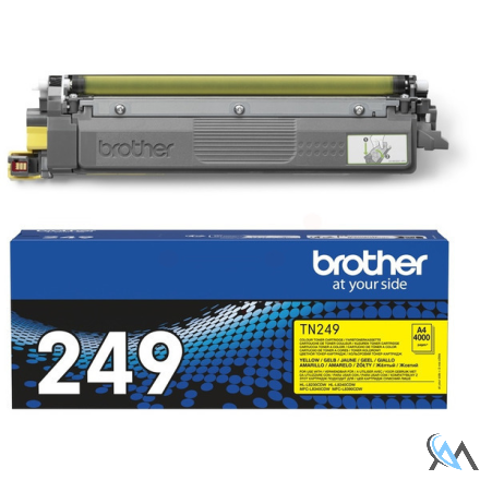 Original Brother TN-249Y Toner-Kit gelb extra High-Capacity, 4.000 Seiten ISO/IEC 19752