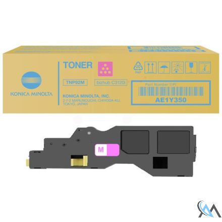 Original Konica Minolta AE1Y350/TNP-92M Toner magenta, 4.000 Seiten ISO/IEC 19752