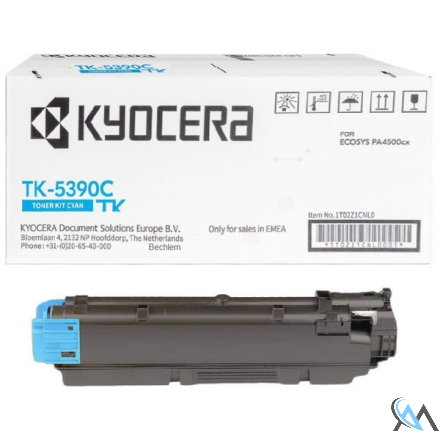 Original Kyocera 1T02Z1CNL0/TK-5390C Toner-Kit cyan, 13.000 Seiten ISO/IEC 19752