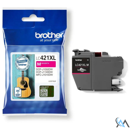 Original Brother LC-421XLM Tintenpatrone magenta, 500 Seiten