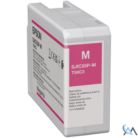 Original Epson C13T58C340/SJI-C-55-M Tintenpatrone magenta 80ml