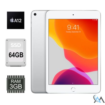 Apple iPad Mini 5 Tablet 64 GB 7,9 WiFi WLAN Retina Silber A2133 Refurbished