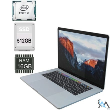 Apple MacBook Pro 15 2019 Retina Mod 15.1 i9-9880H TouchBar A1990 16GB 512GB SSD