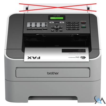 Brother Fax-2840 Laser Faxgerät Kopierfunktion Eingabefach fehlt 