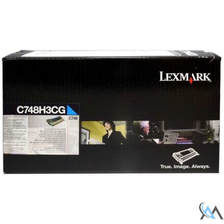 Original Lexmark C748H3CG Toner Cyan Neu 10.000 Seiten