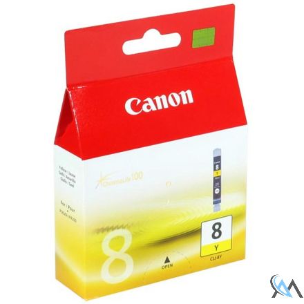 Original Canon 0621B001, CLI-8Y Tinte Gelb Neu 530 Seiten