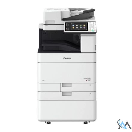 Canon imageRUNNER ADVANCE C3530i DIN A3 Farbkopierer refurbished auf Unterschrank mit Rollen TYP 51 mit 32.552 gedruckten Seiten mit gebrauchtem Tonersatz B: 70% C: 10% M: 100% Y: 20% 