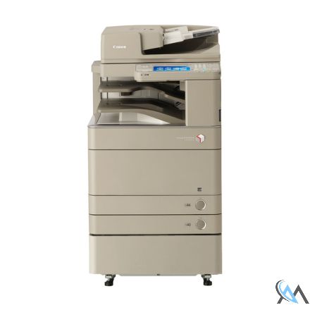 Canon imageRUNNER Advance IR C5235i Farbkopierer refurbished auf Unterschrank mit gebrauchtem Tonersatz
