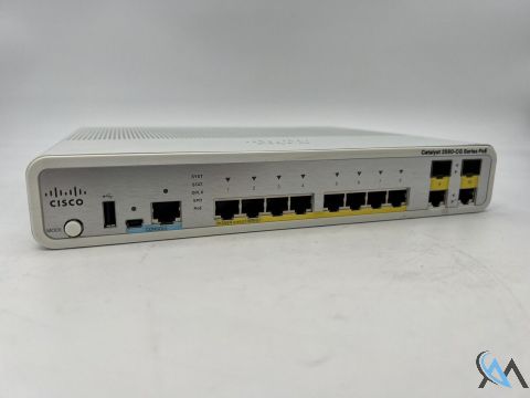 Cisco Catalyst 3560-CG WS-C3560CG-8PC-S V02 8 Ports PoE+ 124W 2 X 1G SFP