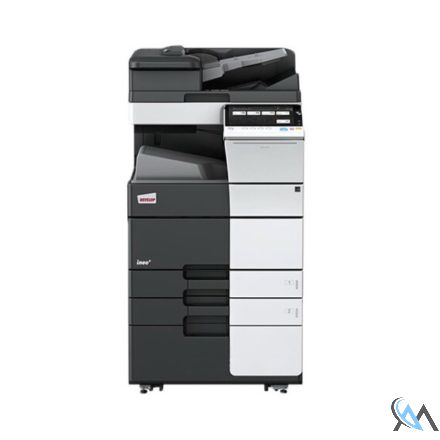 Develop Ineo+ 658 DIN A3 Farbkopierer refurbished auf Unterschrank mit ADF Dual Scan mit gebrauchtem Tonersatz 