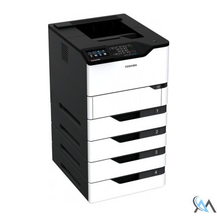 Toshiba E-Studio 528P DIN A4 S/W Laserdrucker refurbished mit 4x Papierfächern mit 61.447 gedruckten Seiten mit gebrauchtem Toner 50% Trommel 70%