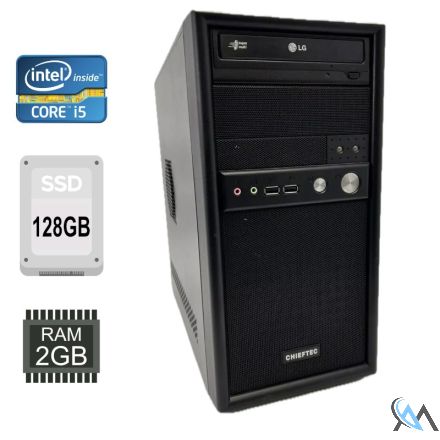 Home & Office PC Intel Core i5-2500K 3,30Ghz 2GB RAM 128GB SSD Win 10