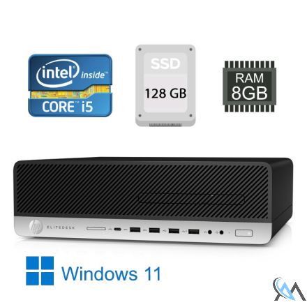 HP EliteDesk 800 G3 Core i5-6600 3,30GHz 128 SSD 8GB SSF PC Win 11