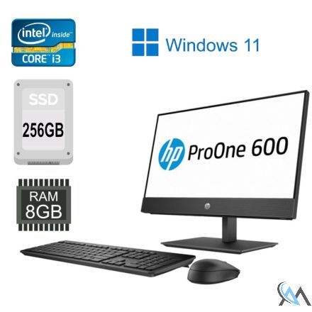 HP 600 G 4 AiO 21.5" i3 8Gen 8GB 256GB NVME SSD Win 11 Pro FullHD WiFi DVD RW