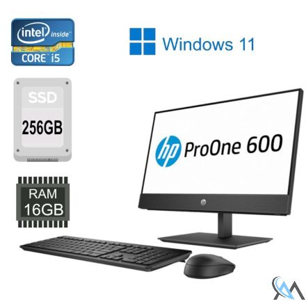 HP 600 G 4 AiO 21.5" i5-9500 16GB 256GB NVME SSD Win 11 Pro FullHD WiFi DVD RW
