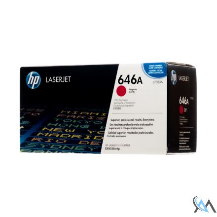 Original HP CF033A, 646A Toner Magenta Neu 12.500 Seiten