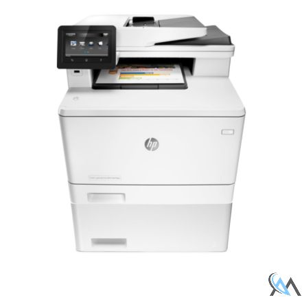 HP Color LaserJet Pro MFP M477fdw Multifunktionsgerät refurbished mit Zusatzpapierfach CF404A mit gebrauchtem Tonersatz