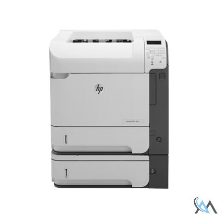HP LaserJet Enterprise 600 M602DN CE992A DIN A4 S/W Laserdrucker refurbished mit Zusatzpapierfach CE998A mit 45.699 gedruckten Seiten mit neuem Toner