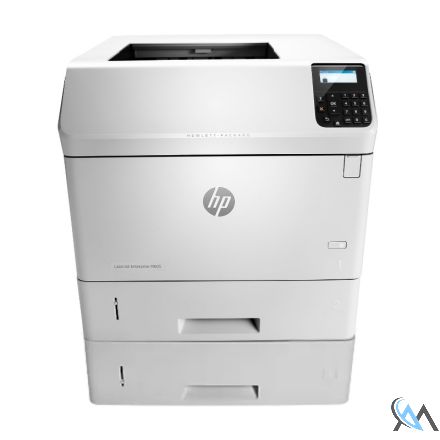 HP LaserJet Enterprise M605dn E6B71A DIN A4 S/W Laserdrucker refurbished mit Zusatzpapierfach F2G68A mit gebrauchtem Toner 