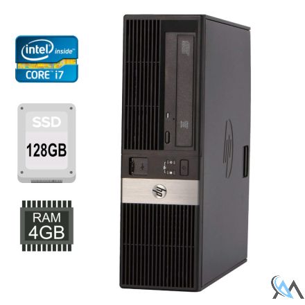 HP RP 5800 Desktop Intel Core i7-2600 3,40GHz 4GB 128SSD Win 10Pro Retail System