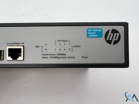 HPE Office JG920A Switch 8G RJ-45 Anschlüsse JG1920-8G 10/100/1000 Ports 2 X SFP