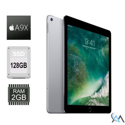 Apple iPad Pro 9,7 1. Gen. 2017 A1674 128GB WiFi LTE Space Grau C 90%