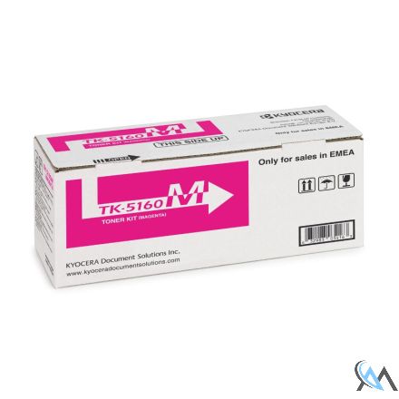 Original Kyocera 1T02NTBNL0, TK-5160M Toner Magenta Neu 12.000 Seiten