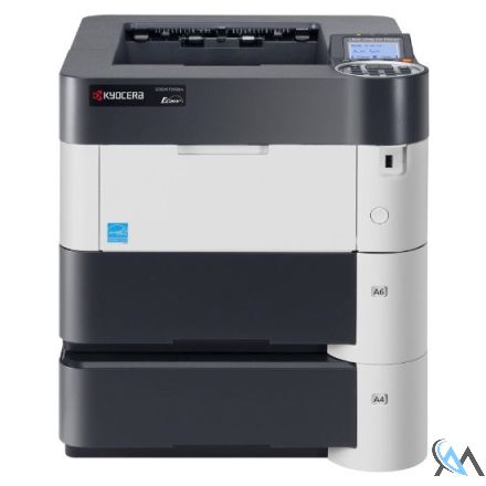 Kyocera Ecosys P3050dn DIN A4 S/W Laserdrucker refurbished mit Zusatzpapierfach PF-3110 mit unter 26.000 gedruckten Seiten mit gebrauchtem Toner 