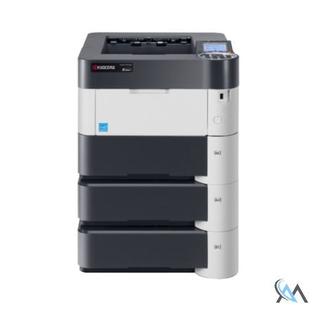 Kyocera ECOSYS P3055DN gebrauchter Laserdrucker mit 2x Papierfach PF-320