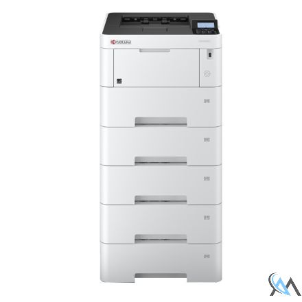 Kyocera ECOSYS P3145DN Laserdrucker refurbished mit x 4 Zusatzpapierfach PF-3110 mit 12.644 Seiten gedruckt Toner 90%