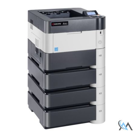 Kyocera FS-4300dn Laserdrucker refurbished mit 3x PF-320 mit 34.568 gedruckten Seiten mit gebrauchtem Toner