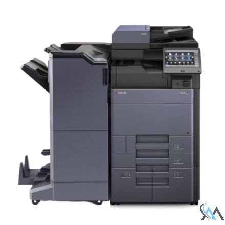 Kyocera TaskAlfa 3253ci Kopierer refurbished auf Papierfach PF-7110 ADF Einheit DP-7110 mit Finisher DF-7110 Booklet Tacker Locher mit 6.278 gedruckten Seiten Toner B: 63% C: 82% M: 82% Y: 86%