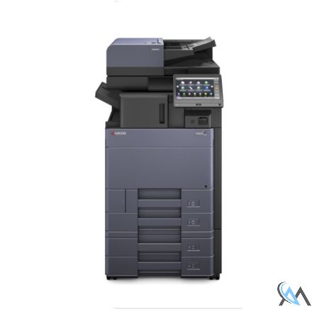 Kyocera TASKalfa 3253ci Kopierer refurbished auf Papierfach PF-7100 ADF Einheit DP-7100 mit Finisher DF-7100 mit 79.771 Seiten gedruckt Toner B: 90% C: 85% M: 85% Y: 75% 