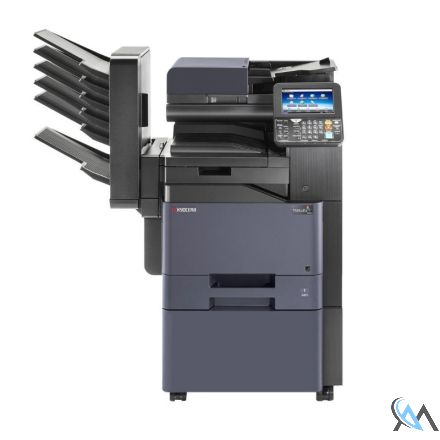 KYOCERA TASKalfa 356ci Farb- Multifunktionsgerät refurbished auf Rollwagenmit MT-5100 - Ausgabefach - 500 Blätter in 5 Schubladen mit 46.772 Seiten gedruckt Toner B: 80% C: 55% M: 70% Y: 70%