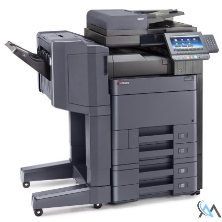 Kyocera TASKalfa 4002i Kopierer refurbished auf Zusatzpapierfach PF-7100 mit Finisher DF-7120 mit Tacker und Locher mit gebrauchtem Toner 