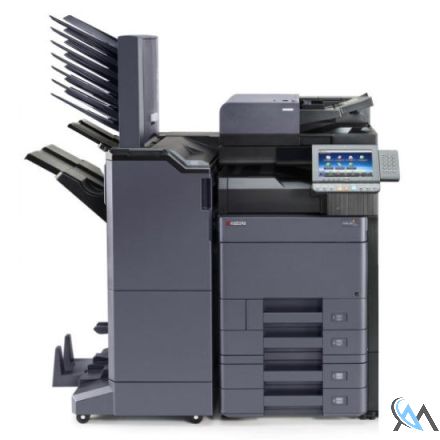 Kyocera TASKalfa 4052ci Kopierer refurbished auf PF-7100 mit DP-7110 mit Finisher DF-7110 Booklet Tacker Locher und Mailbox mit gebrauchtem Tonersatz