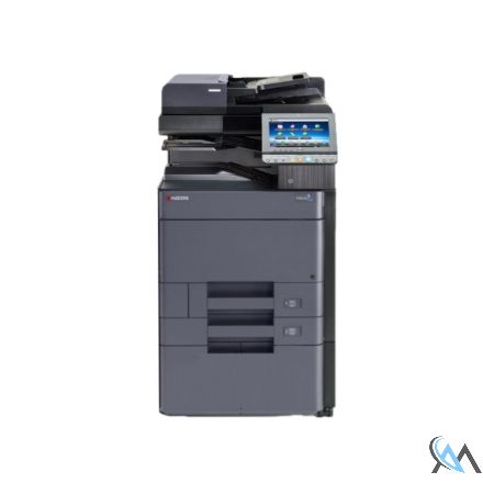 Kyocera TASKalfa 4052ci Kopierer refurbished auf Rollwagen und DP-7100 mit 18.928 Seiten Toner B 20% C 80% M 82% Y 80%