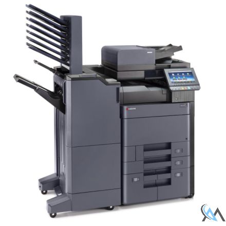 Kyocera TASKalfa 4052ci Kopierer refurbished auf PF-7110 und DP-7110 mit Finisher DF-7110 Tacker und Locher mit Mailbox MT-730 mit 6.021 Seiten Toner Cyan: 95% M: 95% Y: 95% B: 70%