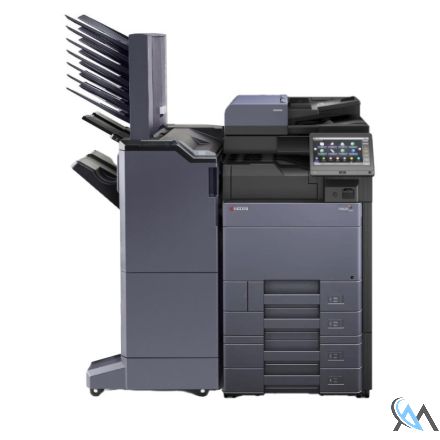Kyocera TASKalfa 4053ci Farbkopierer refurbished auf Zusatzpapierfach PF-7100 mit Kyocera Finisher DF-7110 Tacker und Locher mit Mailbox MT-730