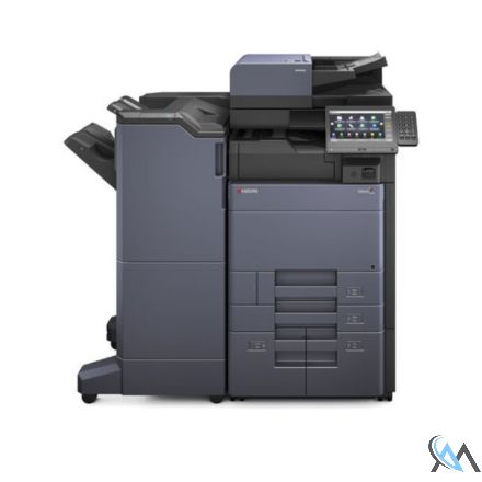 Kyocera TASKalfa 6053ci Kopierer refurbished auf PF-7110 mit ADF(DP-7110) mit Finisher DF-7110 Tacker und Locher mit 138.446 Seiten gedruckt Toner B: 30% C: 80% M: 95% Y: 90%