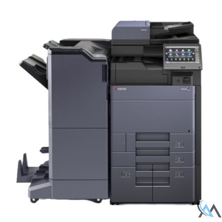 Kyocera TASKalfa 6053ci Kopierer refurbished auf PF-7110 mit ADF(DP-7110) mit Finisher DF-7110 Booklet Tacker und Locher mit 160.072 Seiten gedruckt Toner B: 20% C: 75% M: 75% Y: 100%