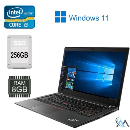 Lenovo ThinkPad T480 14" i3-8130U 8 GB 256 GB SSD FHD Win11 Pro 93% Akku