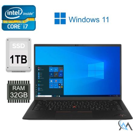 Lenovo ThinkPad X1 Carbon Gen 9 i7-1165G7 2,8 GHz 32 GB RAM 1 TB M.2 SSD 14" LTE