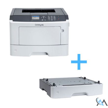 Lexmark MS510DN Laserdrucker mit Zusatzpapierfach 35S0267