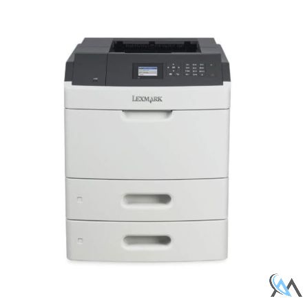 Lexmark MS810DN Laserdrucker refurbished S/W 40G0130 mit Zusatzpapierfach 40G0802 550 Blatt mit Marknet WLAN Karte N8350 mit 89.139 gedruckten Seiten mit gebrauchtem Toner 65% Trommel 75% Wartungskit 55%