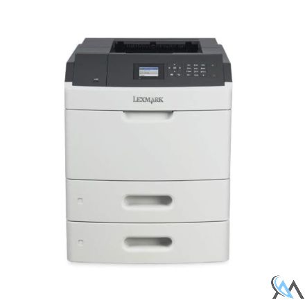 Lexmark MS810DTN Laserdrucker refurbished mit gebrauchtem Toner und Trommel mit Zusatzpapierfach 40G0802 550 Blatt