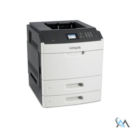 Lexmark MS811DN Laserdrucker refurbished mit Papierfach 40G0802 mit 210.415 gedruckten Seiten mit gebrauchtem Toner leer Trommel 90% Wartungskit 75%