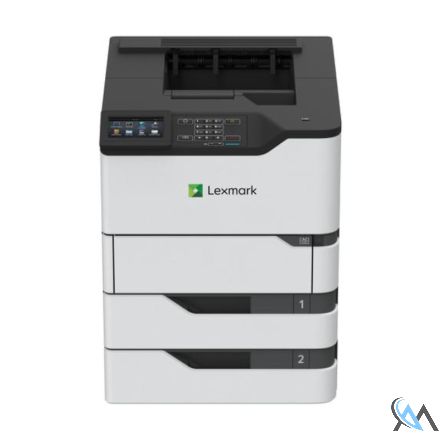 Lexmark MS822de Laserdrucker refurbished mit Zusatzpapierfach 50G0800 mit gebrauchtem Toner
