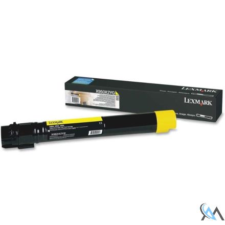 Original Lexmark X950X2YG Toner Gelb Neu 22.000 Seiten