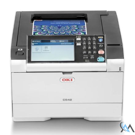 Oki C542DN DIN A4 Farblaserdrucker refurbished mit gebrauchtem Tonersatz